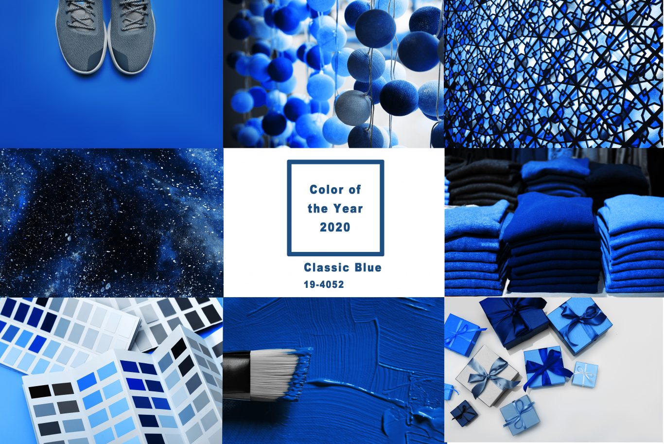 Azul clásico color Pantone 2020