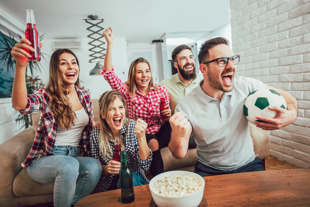Disfrutar fútbol en casa